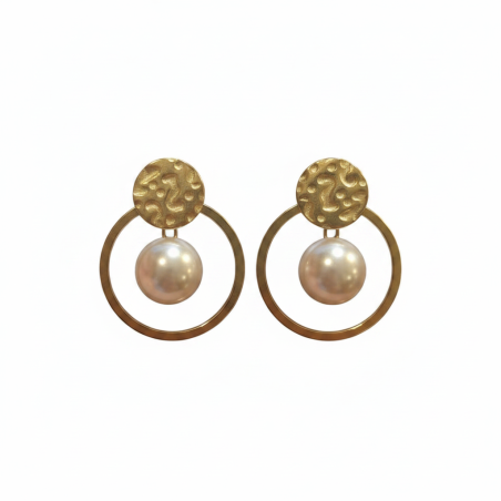 Pearl Hoop Earrings